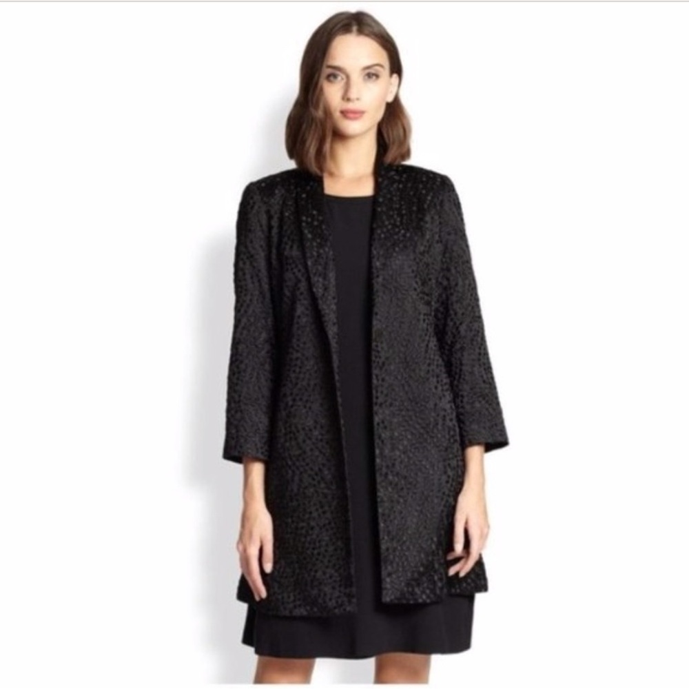 Eileen Fisher NWT Silk Embroidered Dot Jacket